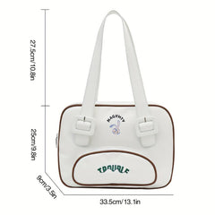 Bunny Pattern Square Shoulder Bag for Women