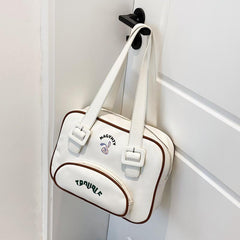 Bunny Pattern Square Shoulder Bag for Women