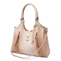Crocodile Pattern Tote Bag Retro Style Handbag For Work & Office