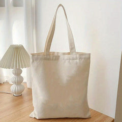 Solid Canvas Tote Bag Lightweight Handbag for Work