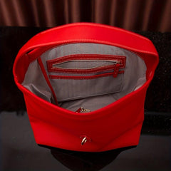 Lock Decor Tote Bag PU Leather Underarm Purse