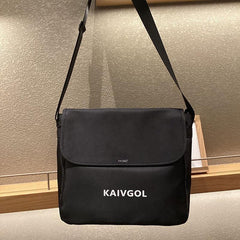Casual Messenger Square Flap Bag Letter Print Large Capacity Crossbody Bag