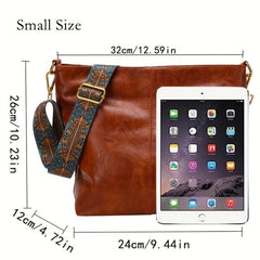 Geometric Strap Hobo Bag Large Capacity Crossbody Bag