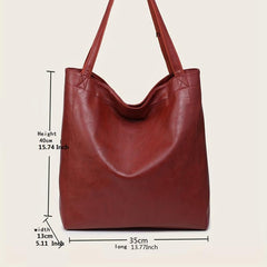 Vintage Tote Bag Large Capacity Shoulder Bag Versatile All Match Bag