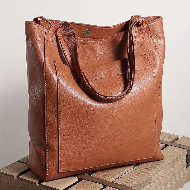 Vintage Tote Bag Large Capacity Shoulder Bag Versatile All Match Bag