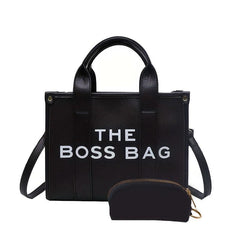 Women's PU Leather Tote Bag Top Handle Satchel Crossbody Purse