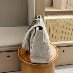 Solid Velvet Shoulder Bag Women's Tote Bag
