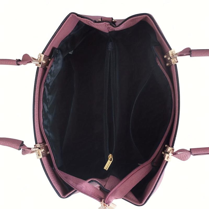 Bowknot Decor Crossbody Satchel Purses