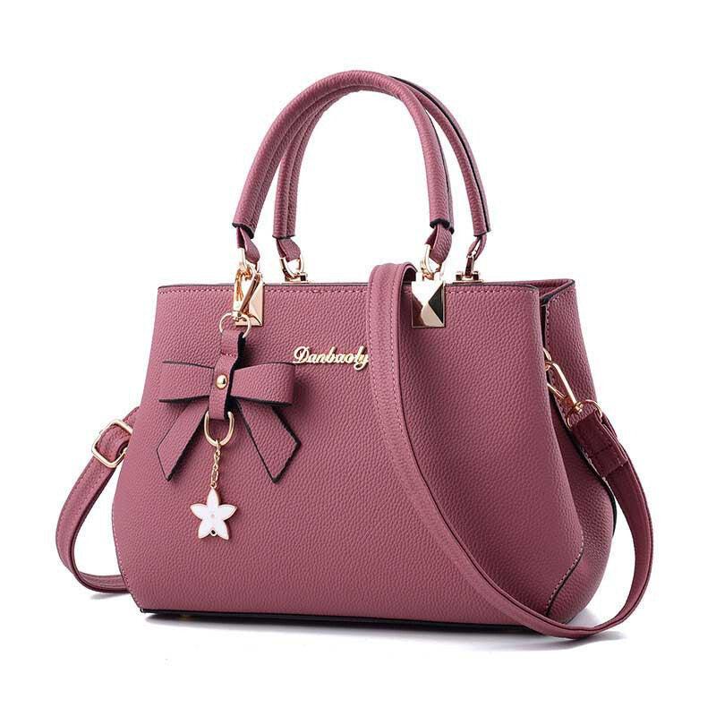 Bowknot Decor Crossbody Satchel Purses