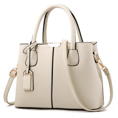 Women's Faux Leather Tote Satchel - Versatile Shoulder Bag