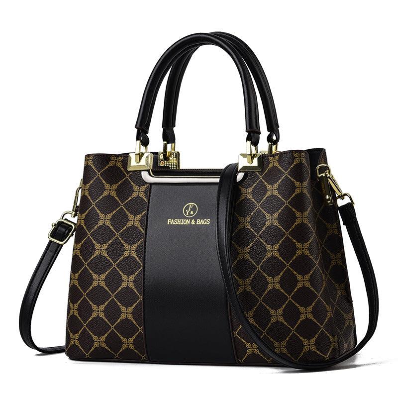 Plaid Pattern Shoulder Bag Large Capacity Handbag Classic Shoulder Bag
