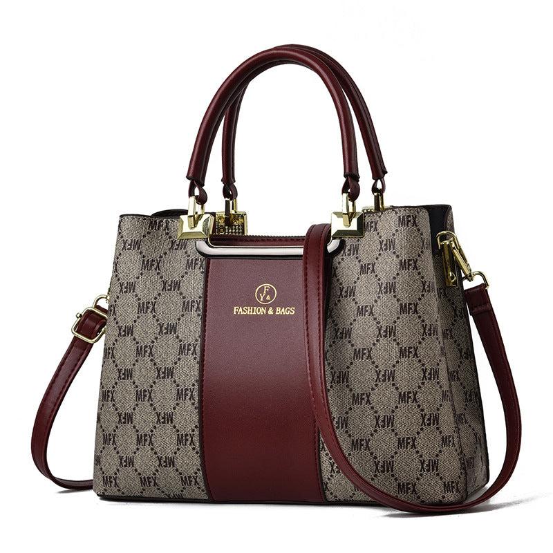 Plaid Pattern Shoulder Bag Large Capacity Handbag Classic Shoulder Bag