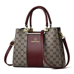 Plaid Pattern Shoulder Bag Large Capacity Handbag Classic Shoulder Bag