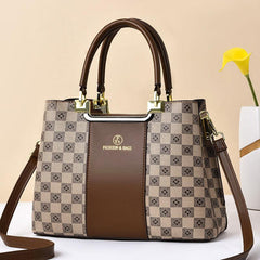 Plaid Pattern Shoulder Bag Large Capacity Handbag Classic Shoulder Bag