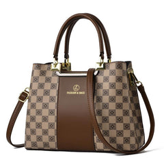 Plaid Pattern Shoulder Bag Large Capacity Handbag Classic Shoulder Bag