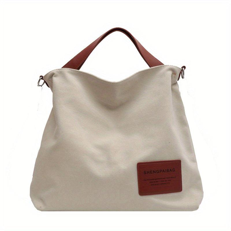 Canvas Shoulder Bag Large Capacity All Match Satchel Bag