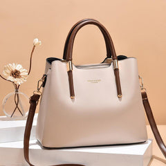 Women's PU Leather Crossbody Bag Top Handle Satchel Purse