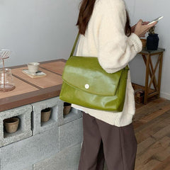 Faux Leather Crossbody Bag Large Capacity for Work