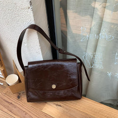 Faux Leather Crossbody Bag Large Capacity for Work