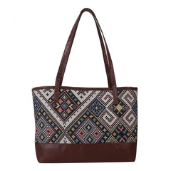 Vintage Ethnic Style Tote Bag Retro Bohemian Shoulder Bag Women's Casual Handbag
