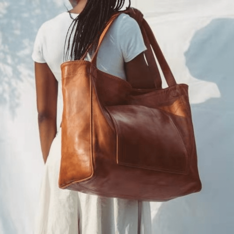 Large Capacity Retro Style Tote Bag for Women