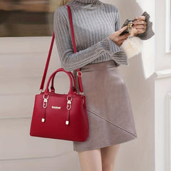 Solid Tote Bag Large Capacity Handbag Top Handle Satchel Purse