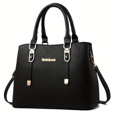 Solid Tote Bag Large Capacity Handbag Top Handle Satchel Purse