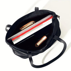 Large Nylon Tote Bag for Women, Shoulder Handbag for Travel, School, Work