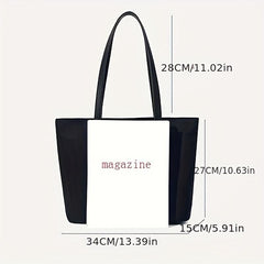 Large Nylon Tote Bag for Women, Shoulder Handbag for Travel, School, Work