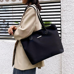 Large Nylon Tote Bag for Women, Shoulder Handbag for Travel, School, Work