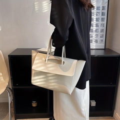 Large Capacity Vintage PU Leather Tote Bag