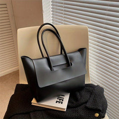 Large Capacity Vintage PU Leather Tote Bag