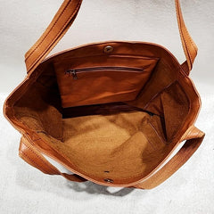 Large Capacity Tote Bag Faux Leather Handbag Women's Casual Shoulder Bag