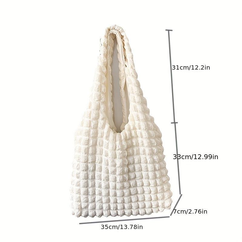 Cloud Shoulder Bag Ruched Tote Literary Handbag Women