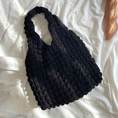 Cloud Shoulder Bag Ruched Tote Literary Handbag Women