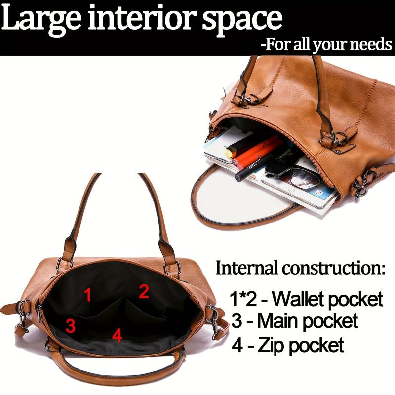 Women Handbags Soft Leather Large Capacity Tote Bag
