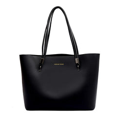 Large Capacity PU Leather Tote Bag for Work & School