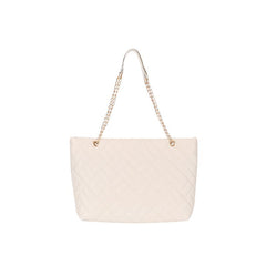 Embossed Tote Bag Faux Leather Chain Straps Handbag