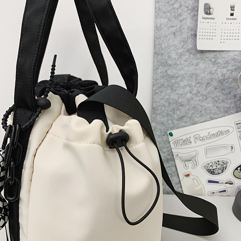 Star Pattern Drawstring Bag Large Capacity Lightweight Travel Storage Bag
