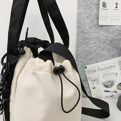 Star Pattern Drawstring Bag Large Capacity Lightweight Travel Storage Bag
