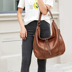 Large Capacity Faux Leather Tote Bag for Women