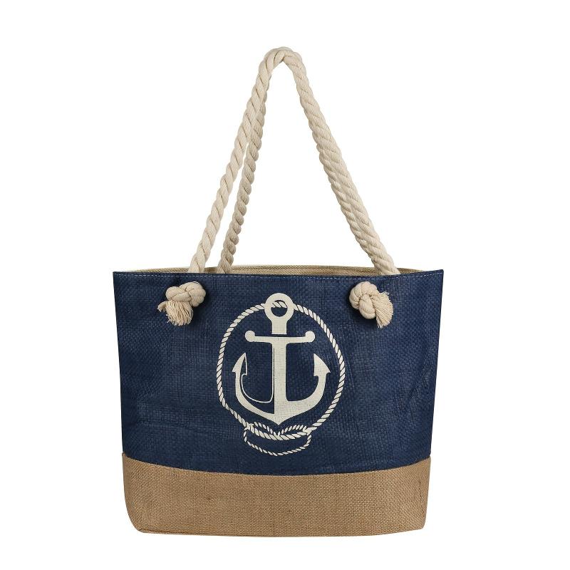 Large Capacity Pattern Tote Bag Shoulder Bag Travel Storage Beach Bag