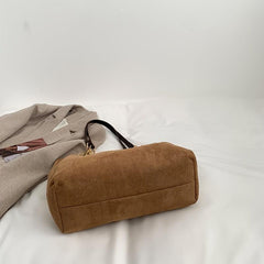 Large Capacity Tote Bag Faux Leather Shoulder Bag Vintage Casual Bag