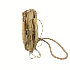 Straw Beach Bag Rattan Woven Handbag Crossbody Bag