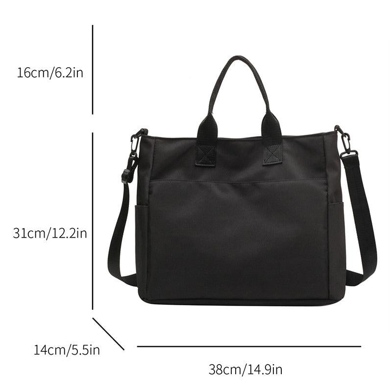 Large Capacity Nylon Tote Bag Heavy Duty Crossbody Bag