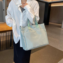 Large Capacity Nylon Tote Bag Heavy Duty Crossbody Bag