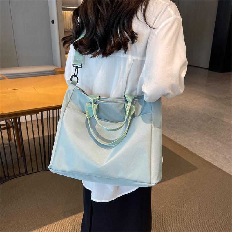 Large Capacity Nylon Tote Bag Heavy Duty Crossbody Bag