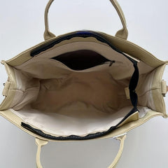 Large Capacity Shoulder Bag Literary Handbag For Travel Shopping