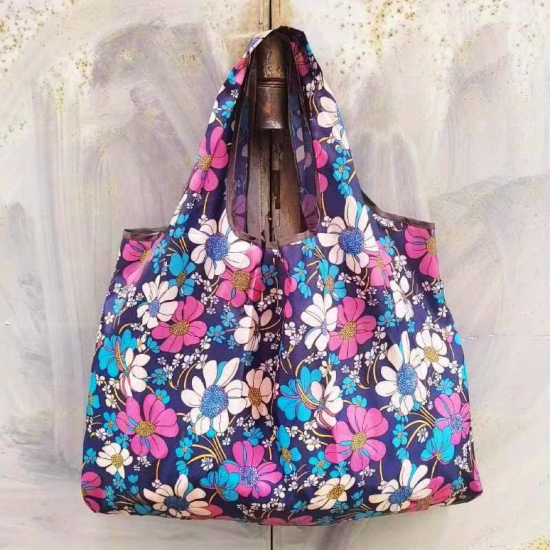 Folding Shopping Bag Travel Tote Large Capacity Reusable Grocery Bag