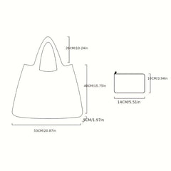 Folding Shopping Bag Travel Tote Large Capacity Reusable Grocery Bag